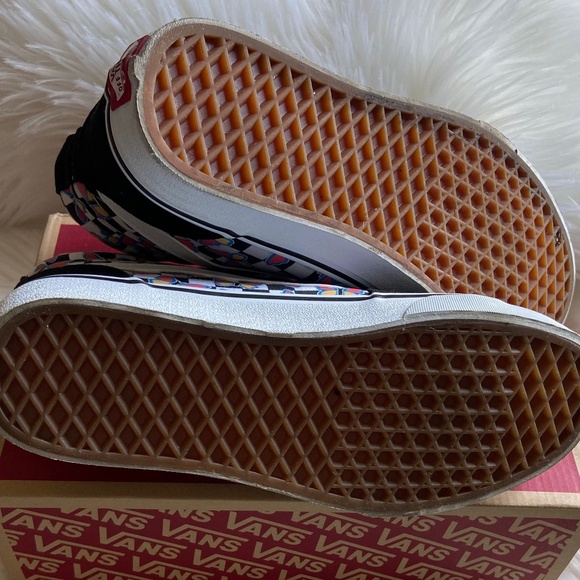 Vans Fillmore HI Butterfly Checkerboard Multi Color Women's Size 10 - Picture 4 of 6